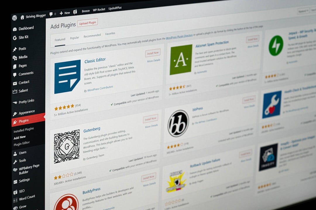 futuristic blog interface
